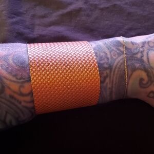 Alex and Ani Brass Orange Cuff